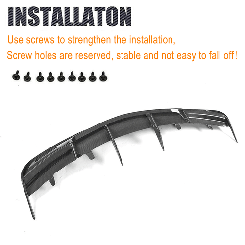 Spoiler diffusore posteriore in carbonio per Tesla Model S 2012-2015 - Foto 9 di 10