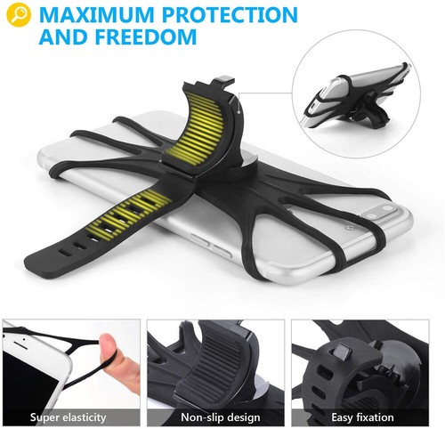 Mobile Phone Holder Handlebar Mount 360° Rotation for Motorcycle Bicycle Bike AU - Picture 7 of 16