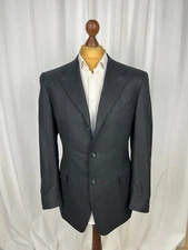 CANALI Exclusive Collection 100% Cashmere Black Solid Sport Coat 40US50IT