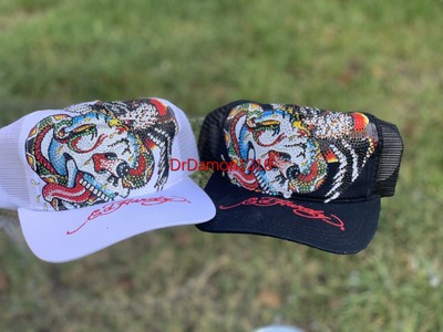NWT Ed Hardy RHINESTONE PLATINUM HAT 