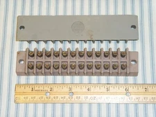 Kulka NAVY CLASS 6TB24 Terminal Barrier Block 12-Position Dual Row 600V 30A NOS