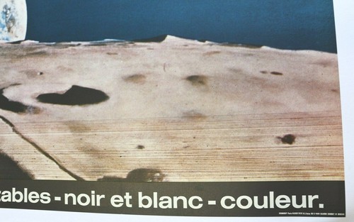 Cartel Horizontal TV Set Tevea Lune Apollo 1969 Lem Lm Idem Molde De 111 - Picture 4 of 5