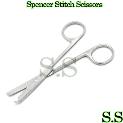 Surgical Littauer Spencer Stitch Scissor 4.5'' BL/BL Suture Veterinary Instrument