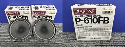 DIATONE P-610FB single cone Full Range Speaker Pair Used DIATONE P-610FB single cone Full Range Speaker Pair Used