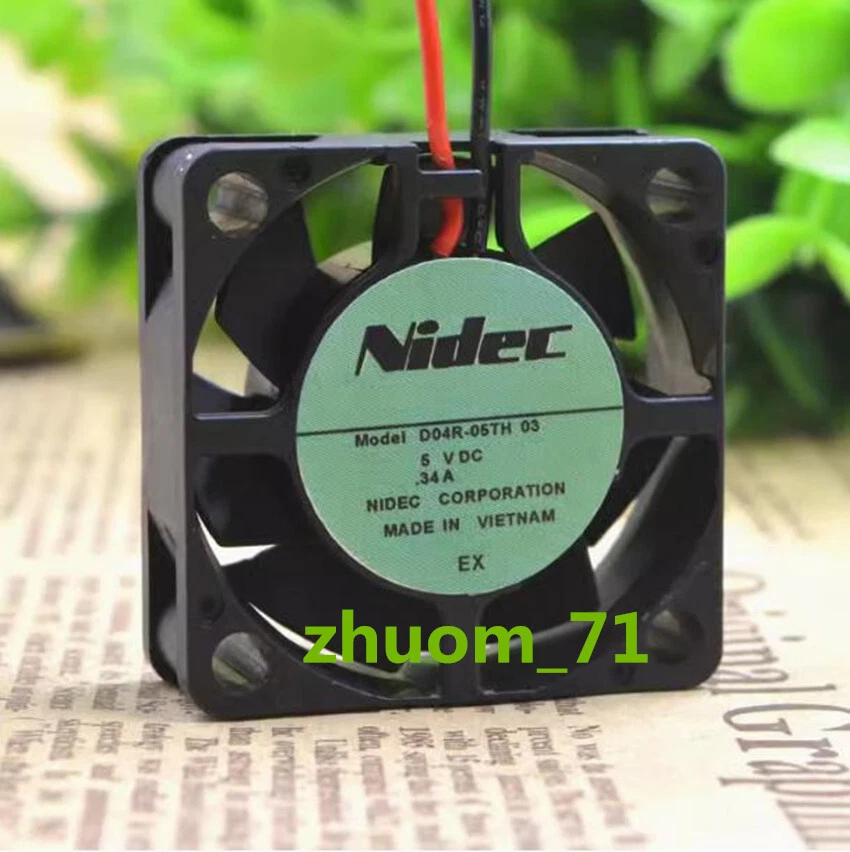 1PC NIDEC D04R-05TH 03 4CM 4015 5V 0.34A 40X40X15mm high wind cooling fan - Image 3 of 4