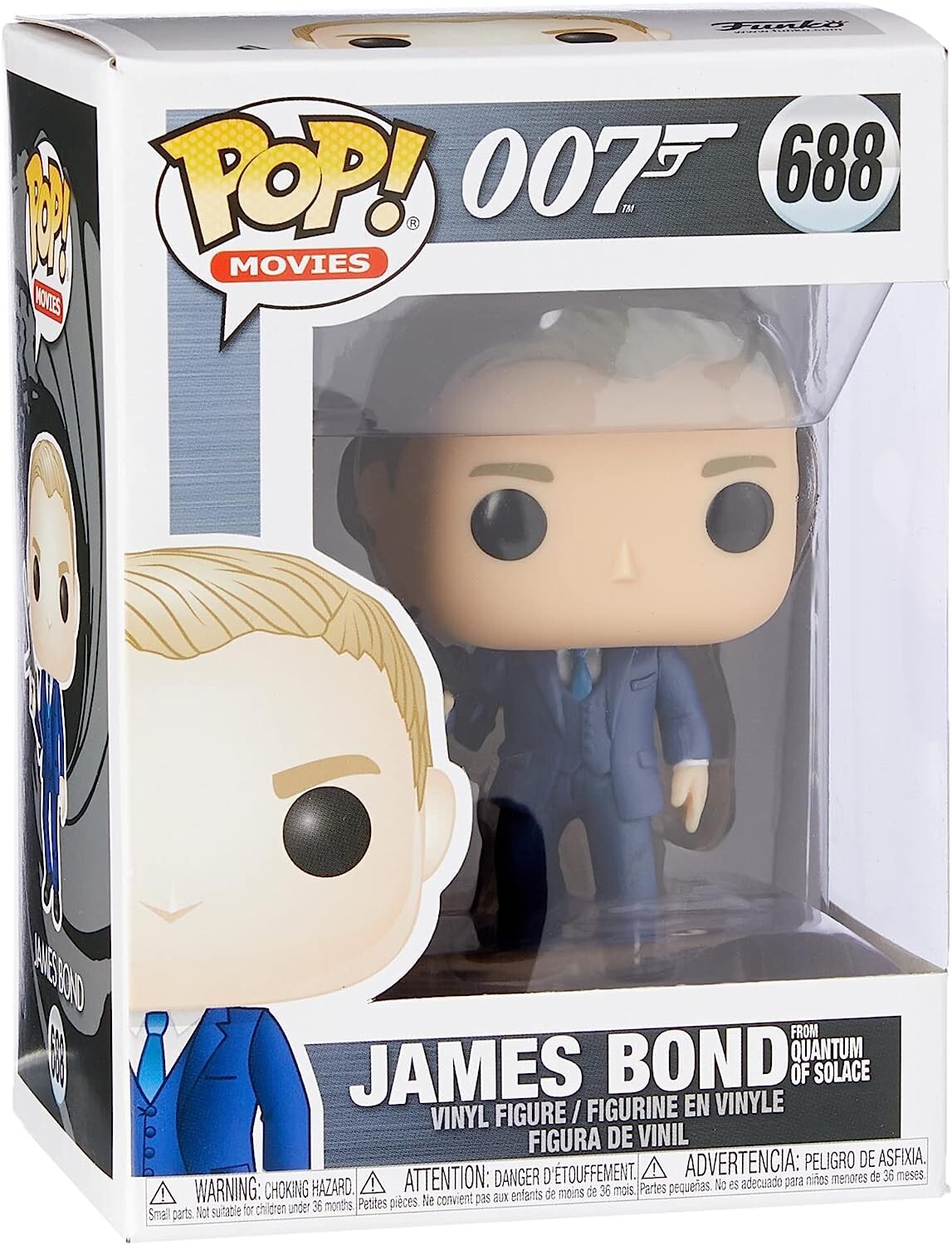 Funko Pop! Películas: James Bond 688 - Daniel Craig, Multicolor