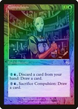 Compulsion FOIL Torment HEAVILY PLD Blue Uncommon MAGIC GATHERING CARD ABUGames