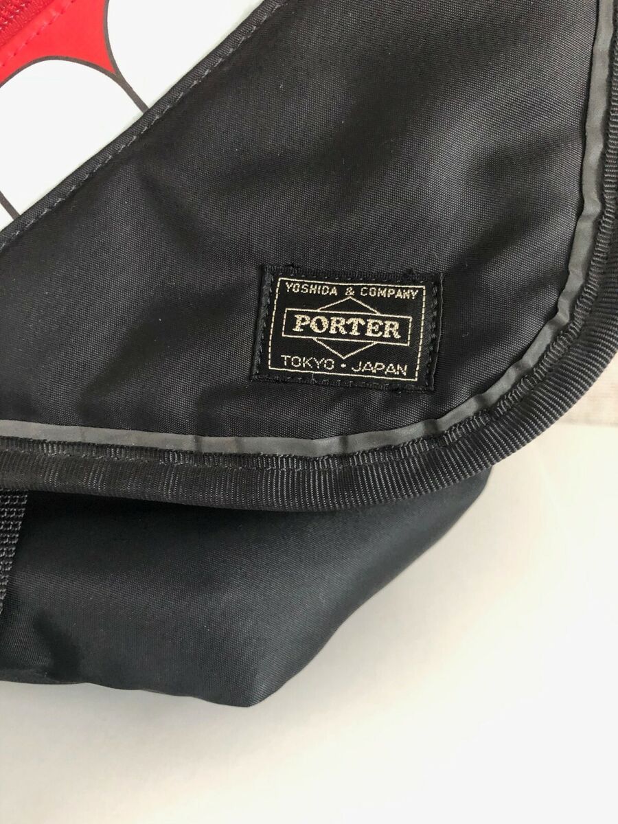 Original Fake x G1950 Porter Messenger Bag Porter Yoshida Red KAWS Chomper