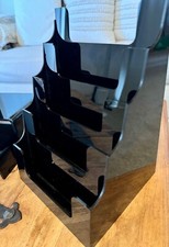 4 slot black arcylic cosmetic organizer/display riser