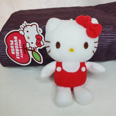 SANRIO Classic Hello Kitty 4-3/4'' Huggable plush doll NWT