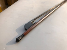 3/4 Violin Bow Baroque Style Bow Brazilwood Ebony Frog Natural Black Bow Hair