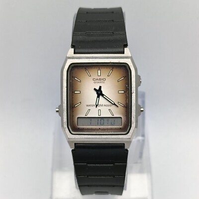 Casio Quartz AW-101 Patina Dial Ana-Digi 306 Vintage Men's Watch