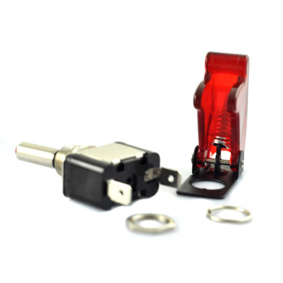 5 X 12V 20A KFZ LKW Schalter Kippschalter Wippschalter LED Beleuchtet Rot HY - Bild 3 von 4