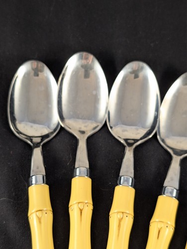 YOU PICK: BAMBOO by Hampton Silversmiths Stainless Flatware With Plastic Handle - Picture 27 of 64