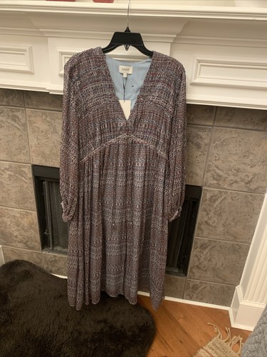 NWT JOIE ALQUINA MIDI SILK DRESS Arabian Spice Multi Size XS MSRP$448 - Afbeelding 7 van 16