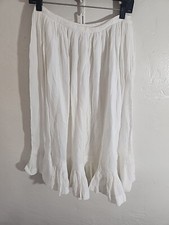 vintage sheer gauze maxi full skirt hippy prarie renaissance 26" w hippie