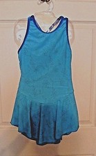Ice Skating Dress GK Elite Ladies MEDIUM GK Elite NEW Practice - floral sparkle
