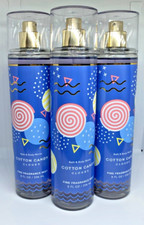 Bath and Body Works COTTON CANDY CLOUDS FINE FRAGRANCE MIST 8 FL OZ SET OF 3