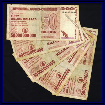 Vietnam 20000 Dong Banknote & Zimbabwe 50 Billion Dollar Agro Cheque - Currency Lot