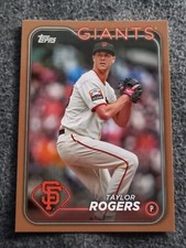 2024 TOPPS SERIES 1 BASEBALL TAYLOR RODGER BASE GOLD FOIL PARALLEL#176#D/2024