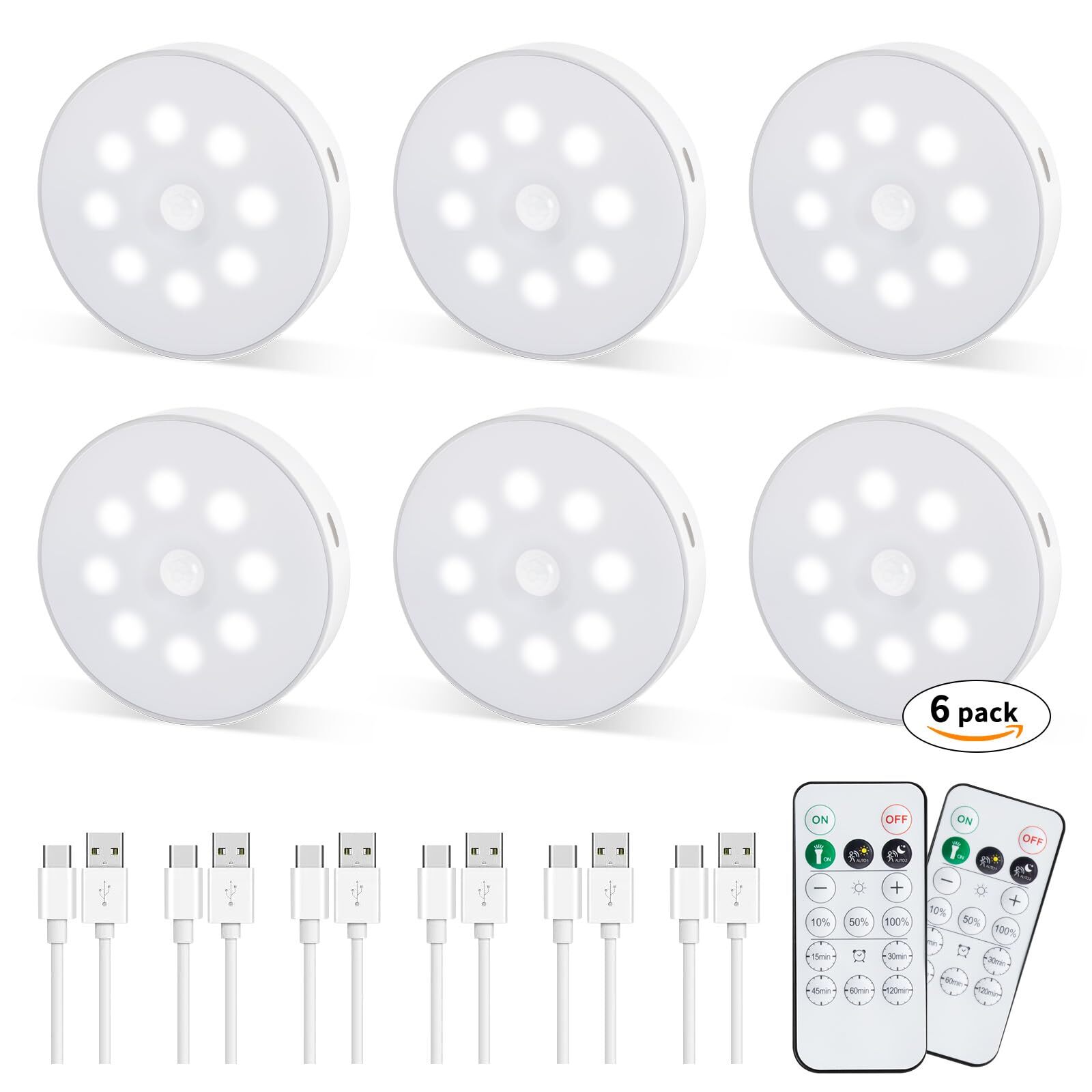 LED Puck Lights Closet Light Wireless Motion Sensor Led Under