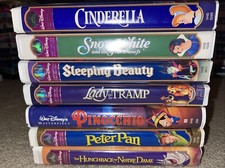 Walt Disney's Masterpiece Collection Of Classics Lot Of 7 Vintage VHS Tapes