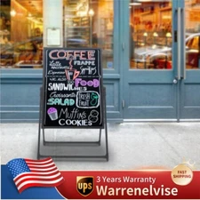 LED Writing Message Board Standing LED Signs 31.5"x23.62" 7 Colors Menu Board