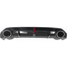 CUP Diffusor für Audi A3 Typ 8Y Bj 2020 - Heckansatz Heck Splitter ABS S3 RS3