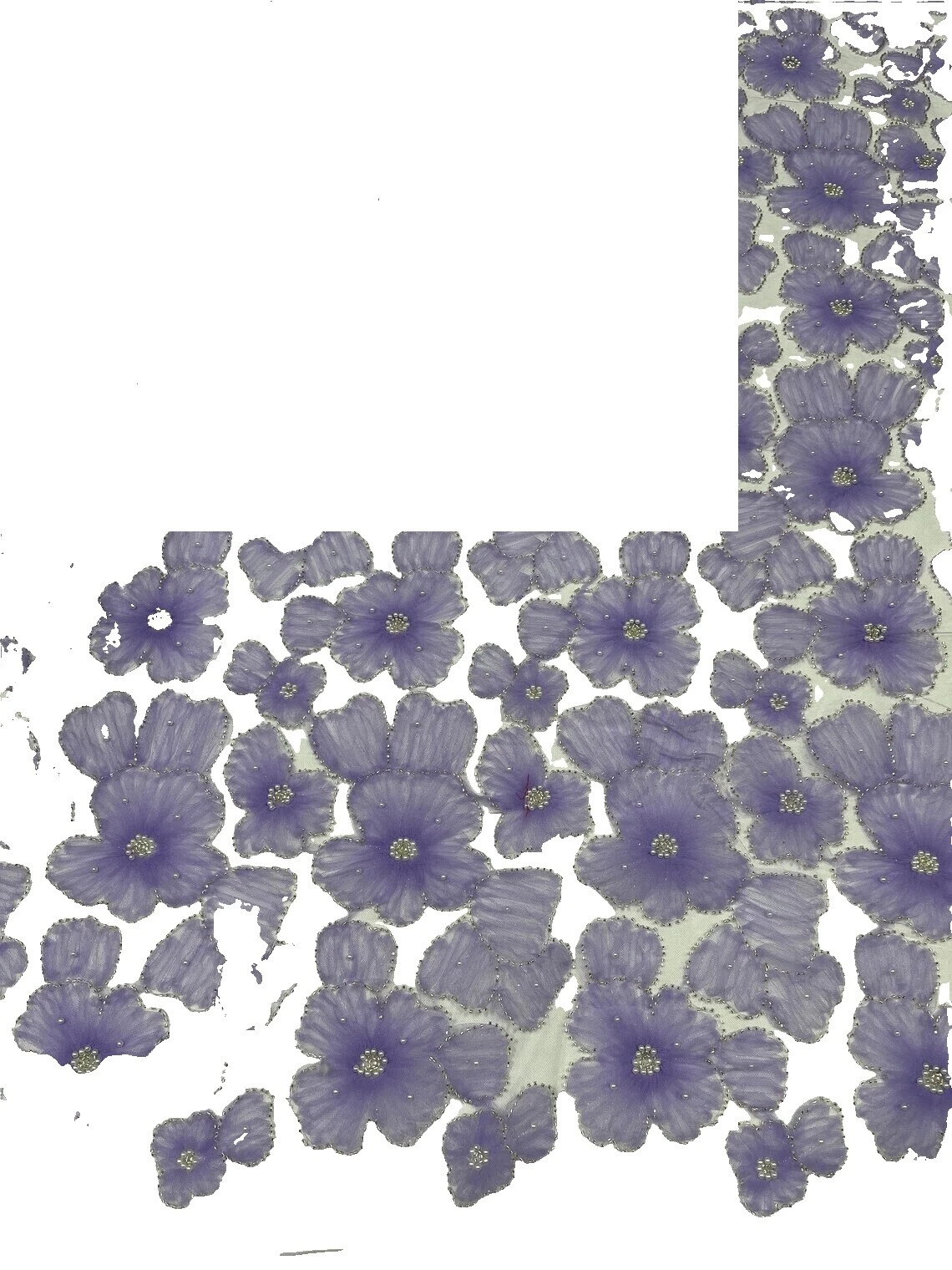 Tulle Floral Apparel-Everyday Clothing Craft Fabrics