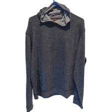 Rail Riders Mens High Peaks Long Sleeve Pullover Hoodie Charcoal Grey Size 2XL N