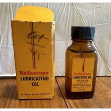 Vintage KODASCOPE Lubricating Oil in Original Box  Bottle Eastman Kodak Co