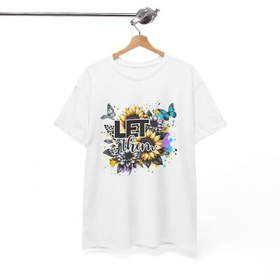 Let Them Flower T-Shirt - Edgy Flower Tee for Alternative Fashion