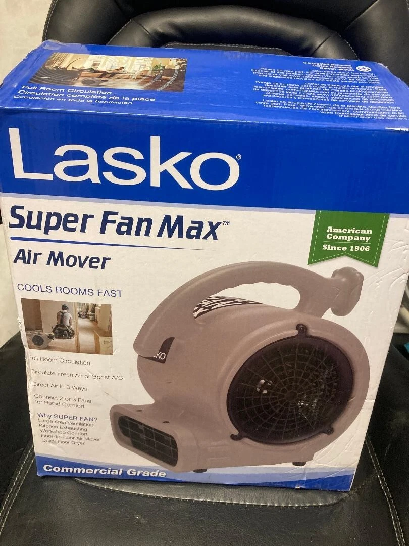 Lasko SF-20-G High Velocity Super Fan Max Air Mover Floor Fan with 3 Speeds  | eBay