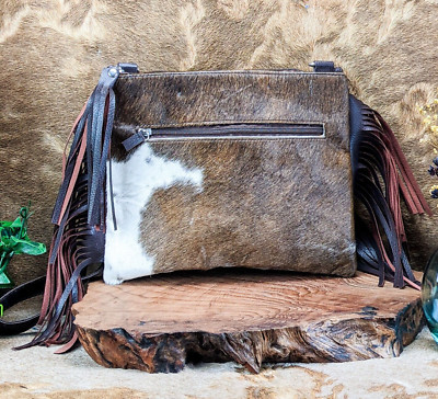 h45 Real Cowhide purse bag Cross body Taxidermy  Handbag Cow Hide Leather oddity
