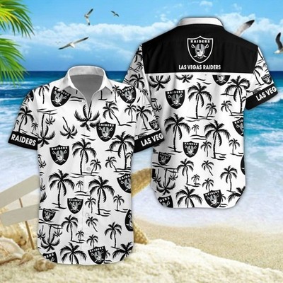 Las Vegas Football Team Raiderss Hawaiian Shirt Button Down Unisex Adults S-5XL