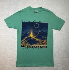 Vintage July 11 1991 Hawai’i Solar Eclipse T-Shirt Single Stitch S Made In USA