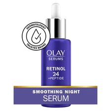 Olay Regenerist Retinol 24 Night Smoothing Serum Fragrance Free, 1.3 fl oz (NEW)