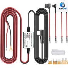 Dash Cam Hardwire Kit, Type C USB Hard Wire Kit 12V-24V to 5V Hardwire Kit wi...