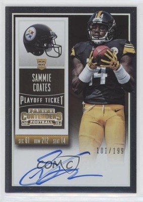 2015 Contenders RPS Playoff Ticket /199 Sammie Coates (Base) Rookie Auto RC i5q