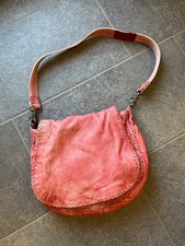 Tolle FREDSBRUDER Schultertasche butterweiches dyed Leder rot