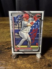 SHENG-EN LIN Signed Auto Autographed 2024 Bowman Prospects RED PAINT IP