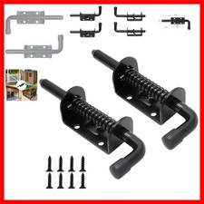 2 Packs 5 Inch Spring Loaded Latch Pin with 8 Screws, Heavy Duty Sliding Door...
