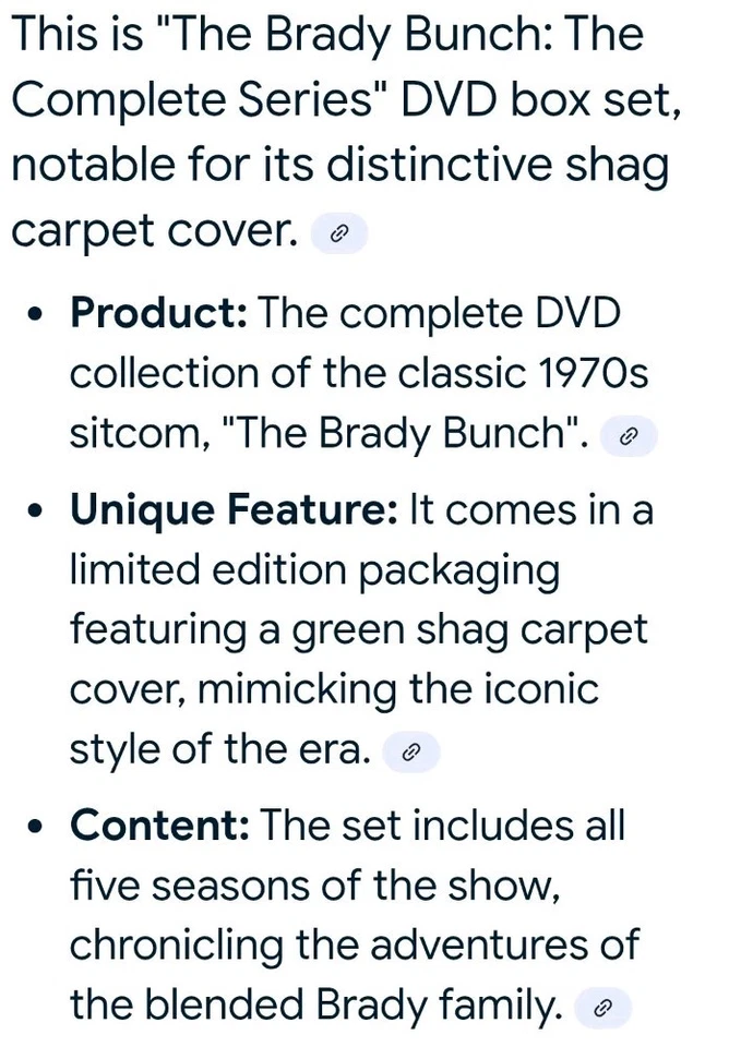 The Brady Bunch Complete TV Series Shag Carpet Cover 21 DVD Set Seasons 1 5 NEW Foto 2 de 4