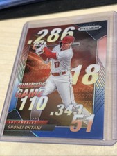 2020 Panini Prizm - Numbers Game Shohei Ohtani #NG-8 Red White & Blue Prizm