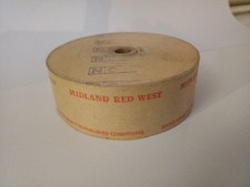 MIDLAND RED WEST  SETRIGHT BUS TICKET MACHINE ROLL P489