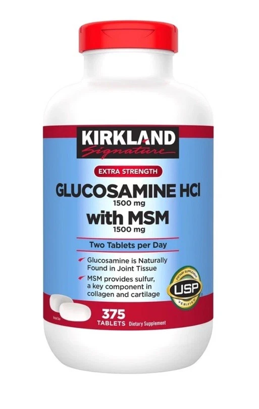 Kirkland Signaturee Extra Strength Glucosamine HCI 1500mg with MSM 375 Tablets - Image 2 of 4