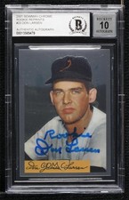 BAS 2001 Bowman Chrome Rookie Reprints Don Larsen #23 BGS Authentic Auto ow6