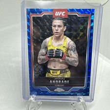 2025 Topps Chrome UFC - Jessica Andrade #119 Blue Geometric Refractor /99