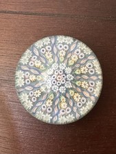 Perthshire Scotland Millefiori Paperweight 12-Spoke Concentric Twist 2.5  