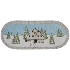 Farm Christmas Table Runner Centerpiece 36" Country Farmhouse Primitive Decor